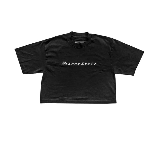 SCRIPTED PIERRE LOUIS CROPPED - BLACK